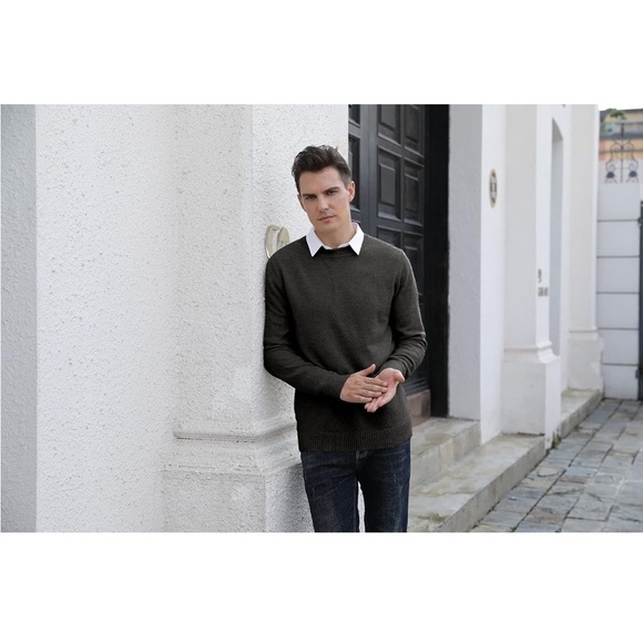 Sailwind Men's Crewneck Sweater Soft Casual Classic Pullover with Ribbing Edge L - Picture 5 of 16